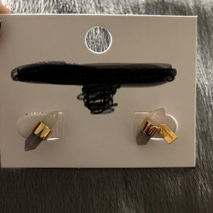 Coach gem stud earrings